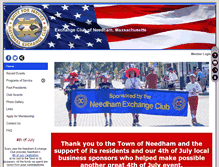 Tablet Screenshot of needhamexchangeclub.org